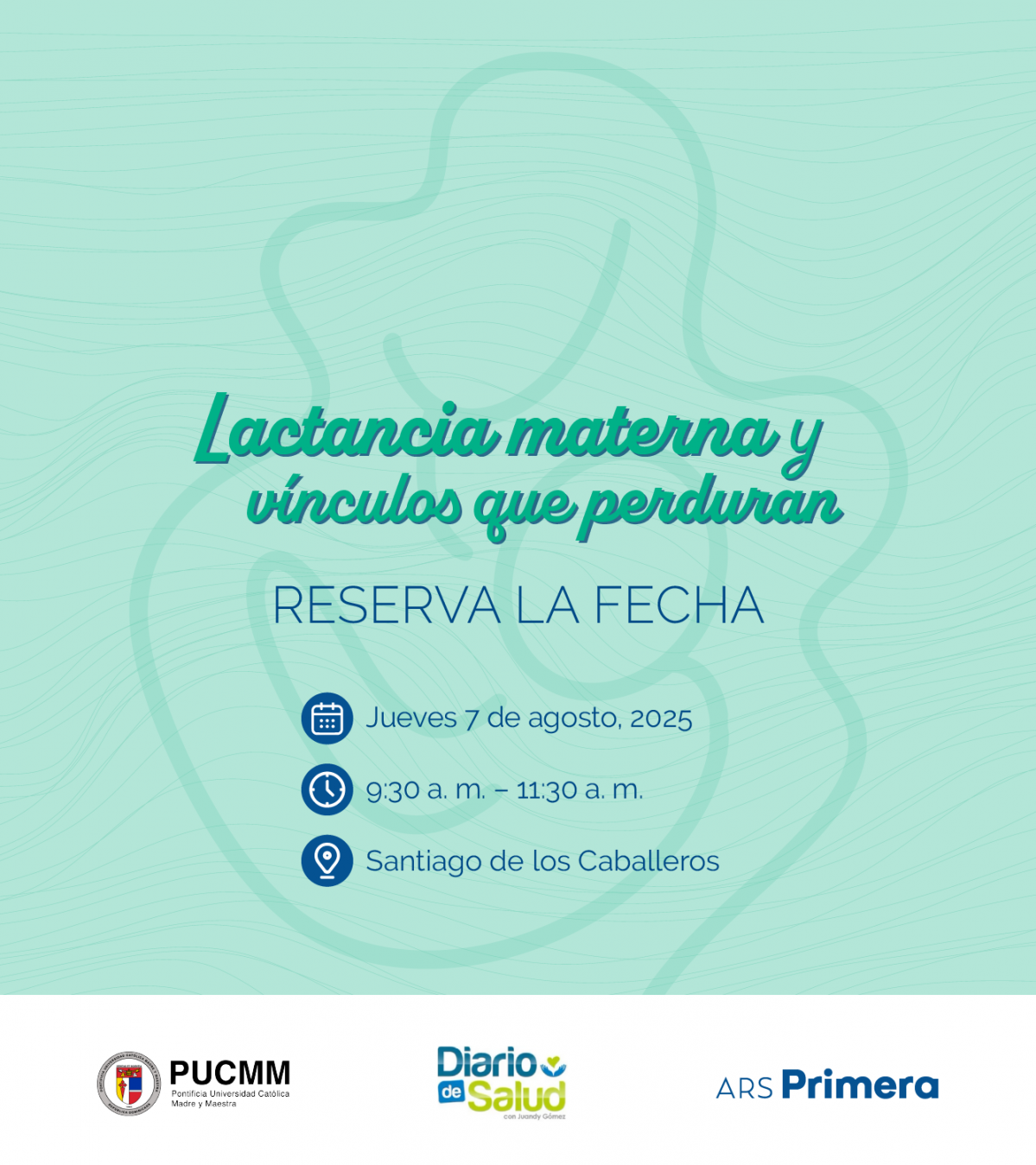 Save the date panel lactancia materna PUCMM